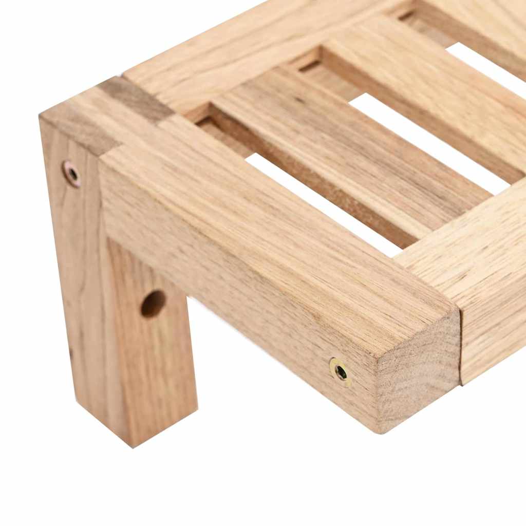 Wall Hanging Rack Beige 62 x 10 x 12.5 cm Solid Walnut wood